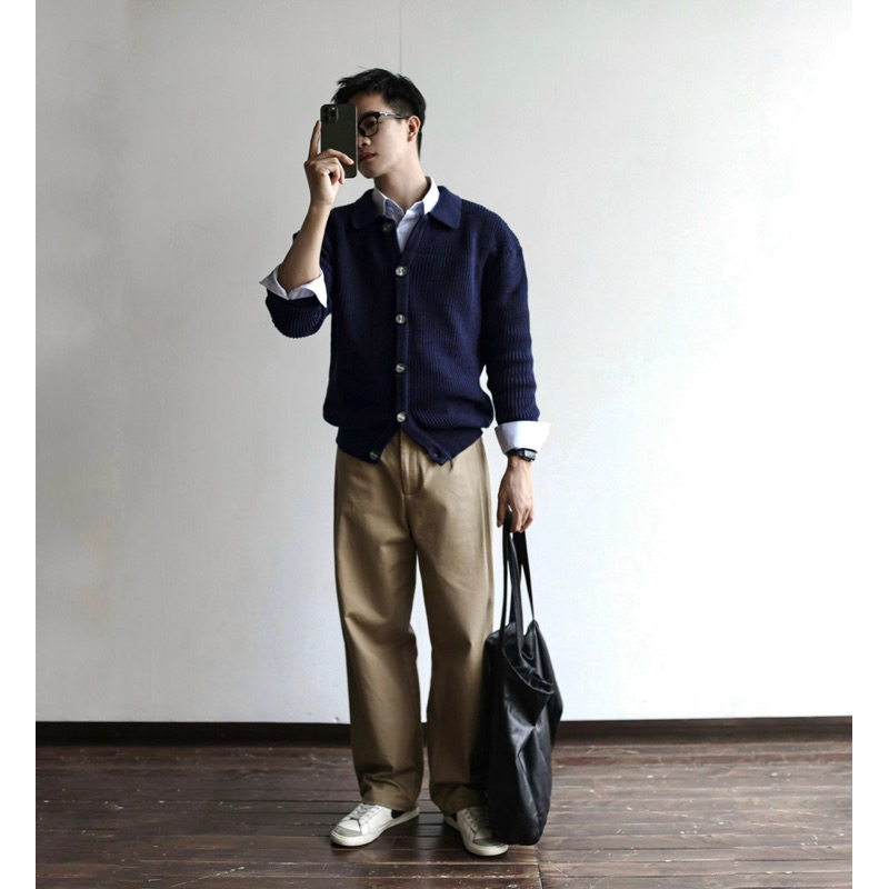 Áo khoác len cardigan BAZALEN chất len dày dặn