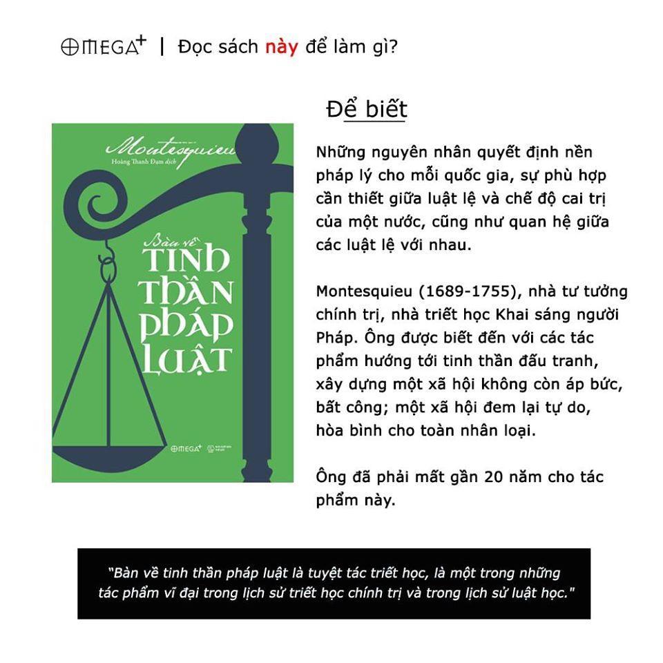 Sách - Bàn Về Tinh Thần Pháp Luật