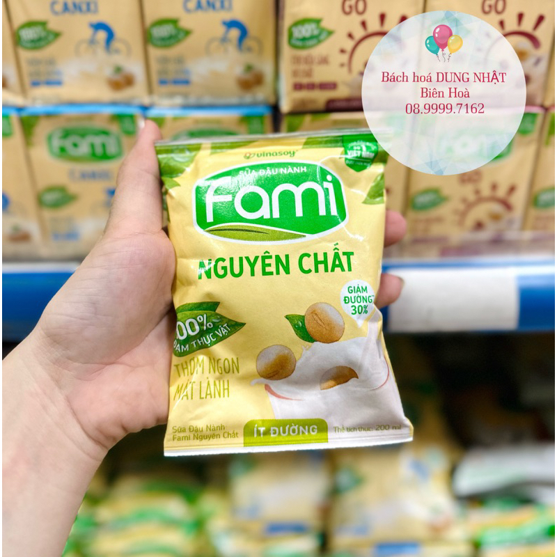 Sữa đậu nành Fami bịch 200ml đủ vị