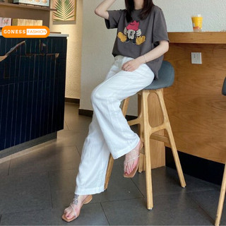 Quần lửng ống rộng culottes Goness chất vải đũi xước cao cấp thoáng mát diện hè cho nữ