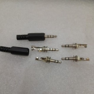 Jack rắc Audio 3.5 mm đực 4 đốt 4 cực, 3 đốt 3 cực làm đầu dây Audio,  tai nghe