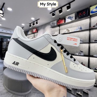 Giày Thể Thao AF1 Xám Móc Đen Nam Nữ,Giày Sneakers Air Force 1 Xám Vệt Đen Bàn Chải Siêu Hot 2023 Cao Cấp