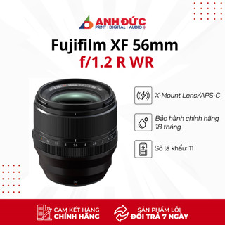 Ống kính Fujifilm XF 56mm f/1.2 R WR (Đời 2) - Hàng Chính Hãng