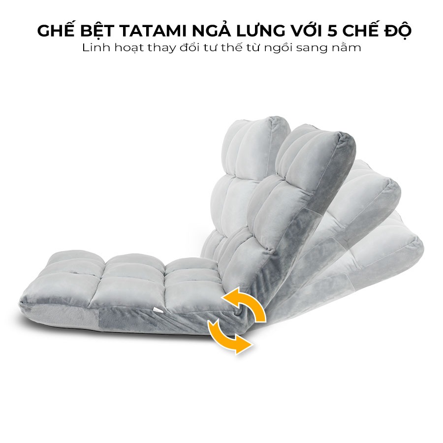 Combo bệt V1 bàn gaming chữ U và ghế lười Tatami cao cấp Fufutech