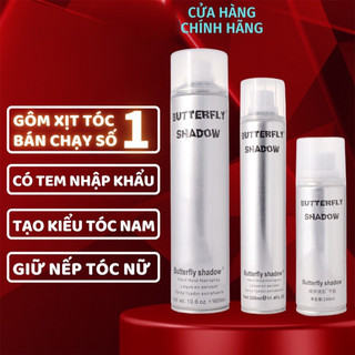 Gôm xịt tóc Butterfly Shadow 150ml 320ml 600ml Chính hãng, Gôm bạc giữ nếp tạo kiểu nam nữ