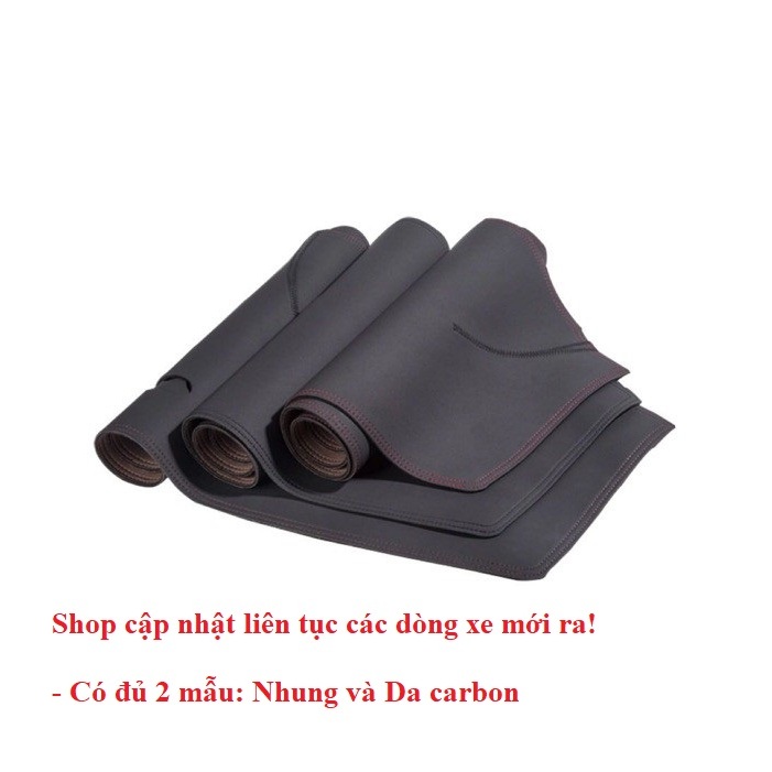 THẢM TAPLO DA CARBON xe hơi, xe ô tô, đủ các hãng xe, Hàng dày dặn 3 lớp, chống nóng hiệu quả