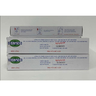 Ống chuẩn K2Cr2O7 0,1N Cemaco, Ống chuẩn made in Vietnam, ống chuẩn phòng thí nghiệm