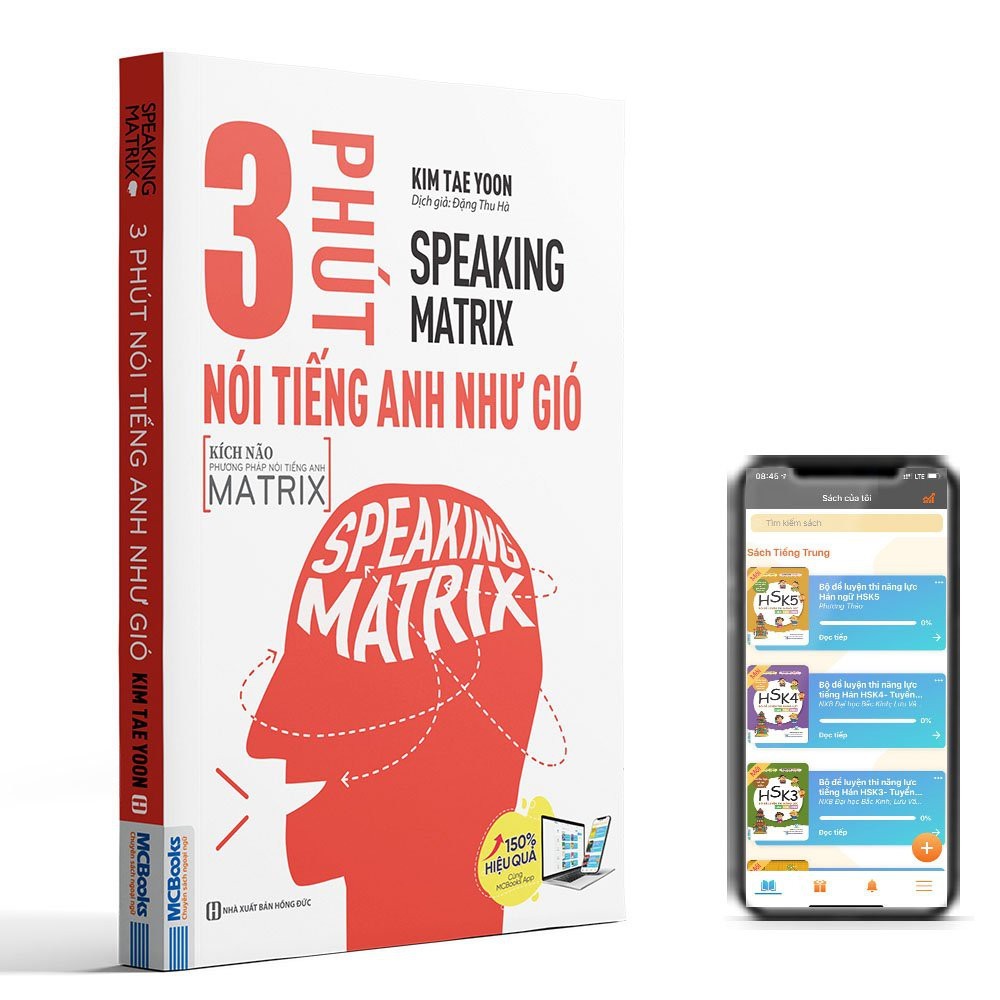 Combo Sách Speaking Matrix - Nói Tiếng Anh Như Gió - Học Kèm Học Online