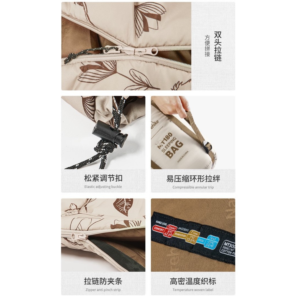 Túi ngủ cotton mùa đông có mũ họa tiết thỏ con dễ thương NatureHike CNH22SD015 – Go N Chill