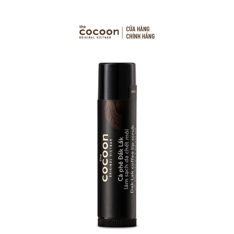 COCOOON Son tẩy tế bào chết cho môi ẩm mềm mượt cà phê DakLak 5g