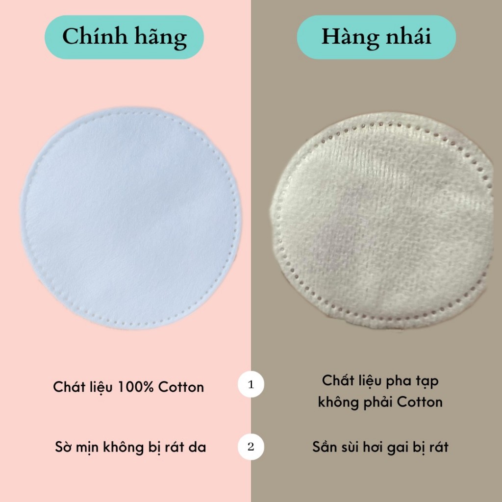 Bông tẩy trang Lamer 100% cotton loại 60 miếng , 120 miếng và 201 miếng