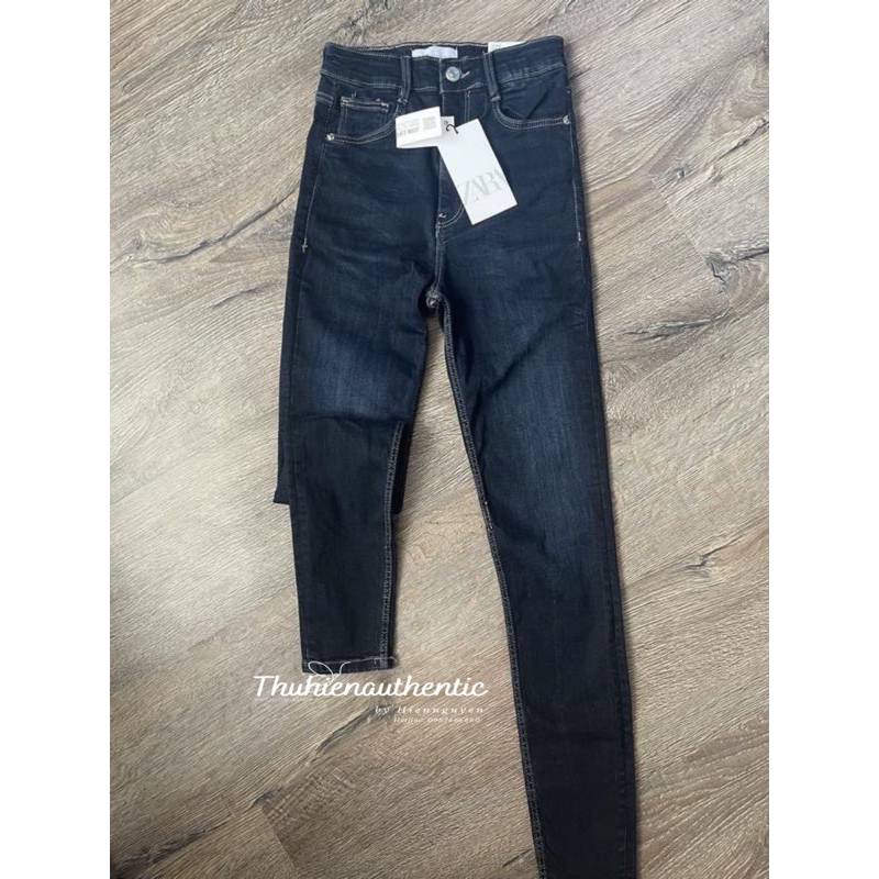 Quần jean skinny xanh đen co giãn mã code: 4060/253/920 ZARA chính hãng