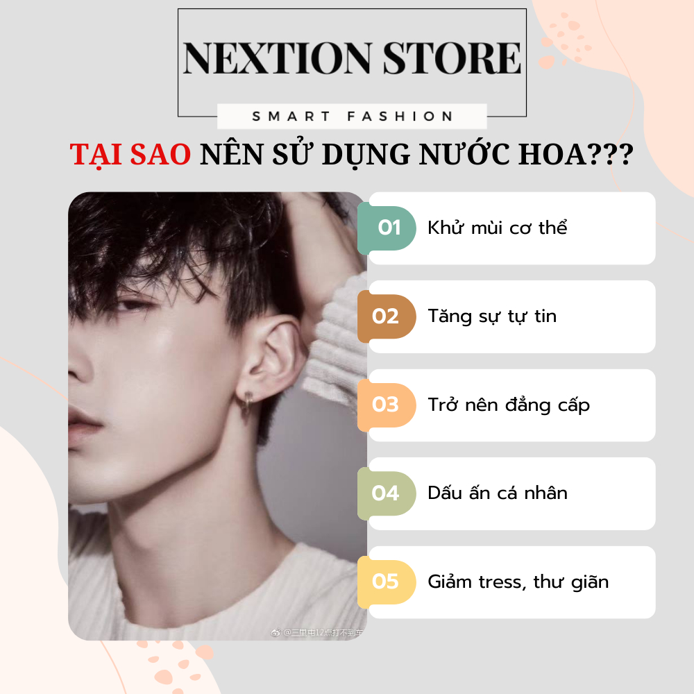 Nước hoa mini Sianoau 30ml hương thơm ngọt ngào hoa cỏ phương Đông.