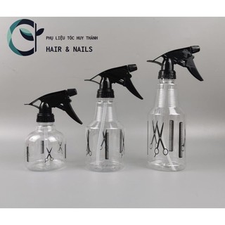 Bình xịt nước cắt tóc hình kéo 250ml/350ml/500ml