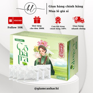 Trà sen giảm cân Cô Ba Trà hỗ trợ 2-4kg hộp 25 gói chính hãng