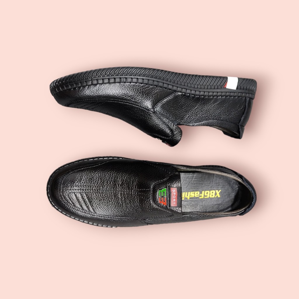 Giày lười nam Da Bò size từ 38 đên 43 đế khâu chắc chắn 2 màu nâu và đen