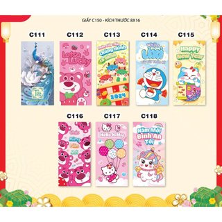 Com bo 2 cái bao lì xì siêu cute dễ thương -lì xì chipi -lì xì tết