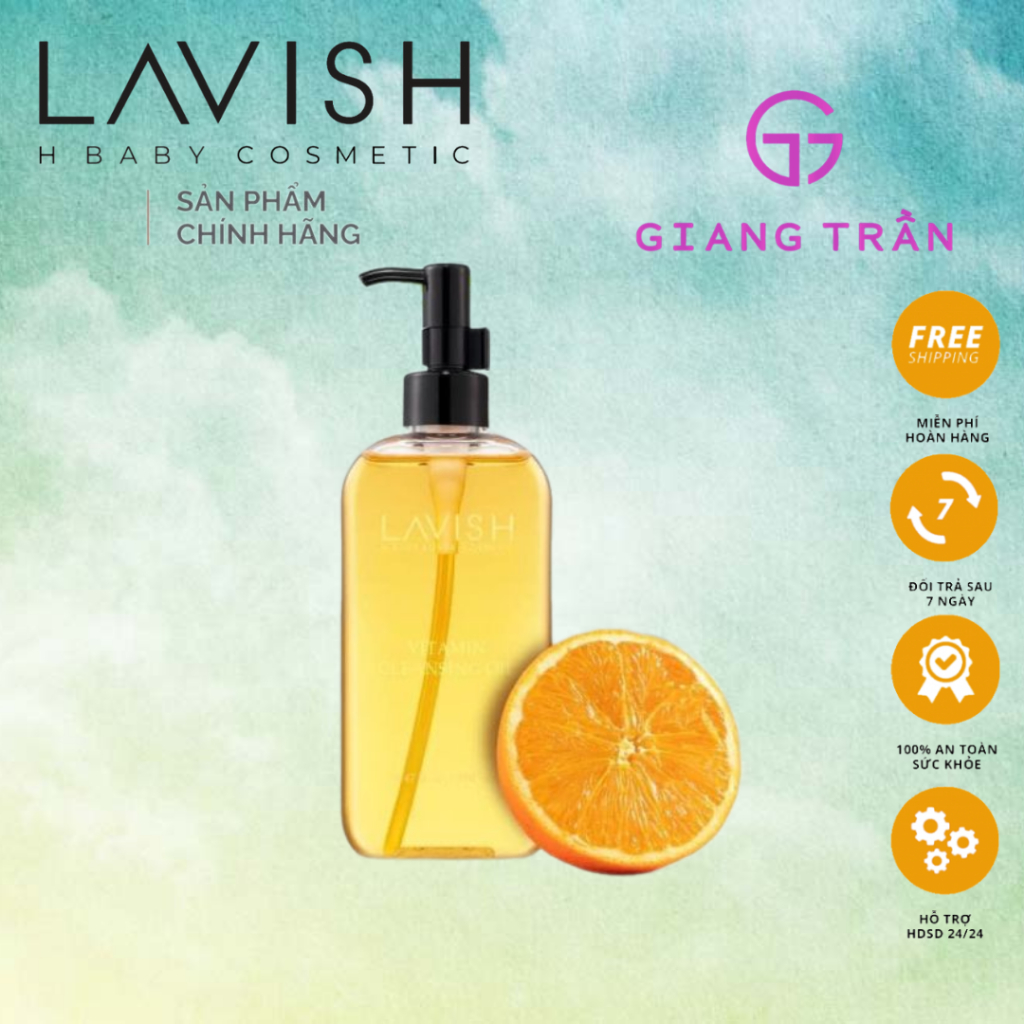 [Mã shop-15%+shopee voucher 8-10%]Sữa rửa mặt & tẩy trang Lavish 260ml Cleansing Oil