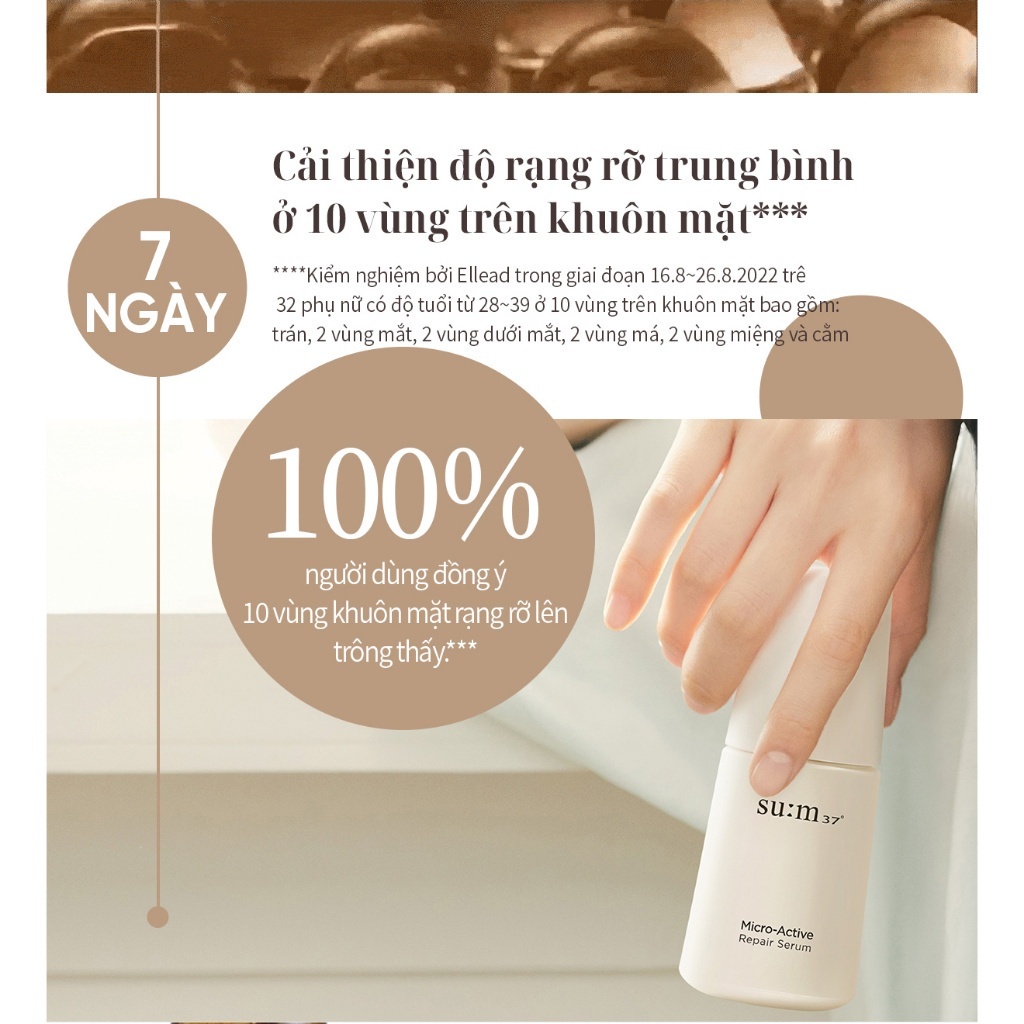 Tinh chất chống lõa hóa và làm dịu da Su:m37 Micro Active Repair Serum 50ml