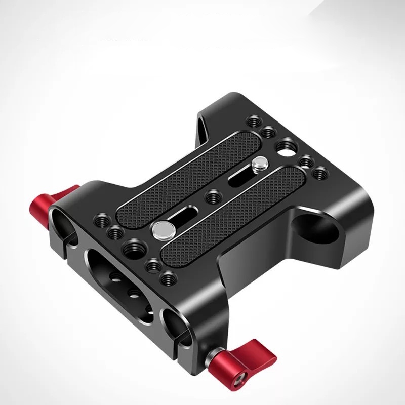 Đế Đũa Gắn Máy Ảnh Base Plate 15mm Kim Loại Cao Cấp