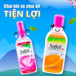 Soffell (kem bôi - xịt) giúp chống muỗi cho bé