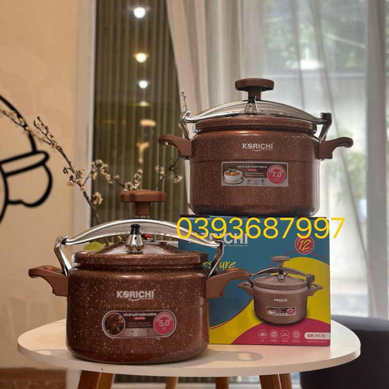 🎀Nồi Áp Suất , Nồi Đa Năng Và Điện Từ Dung Tích 5-7lít KORICHI Đun Bếp Ga, Bếp Hồng Ngoại, Bếp Điện Từ Bảo Hành 24 Tháng