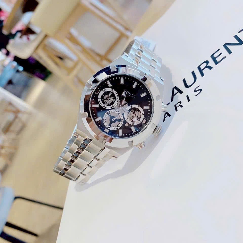 Đồng Hồ Nam Guess GW0261G1 Dây Thép, Size 44mm