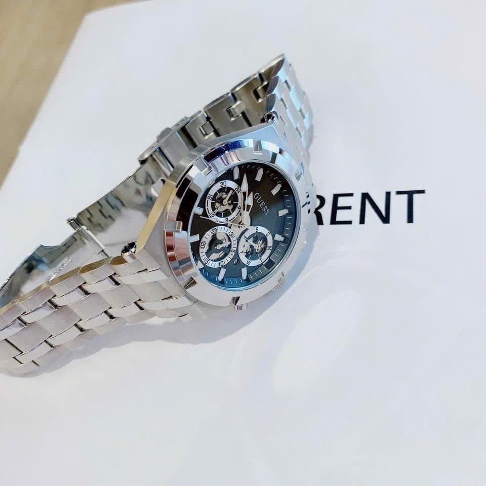 Đồng Hồ Nam Guess GW0261G1 Dây Thép, Size 44mm