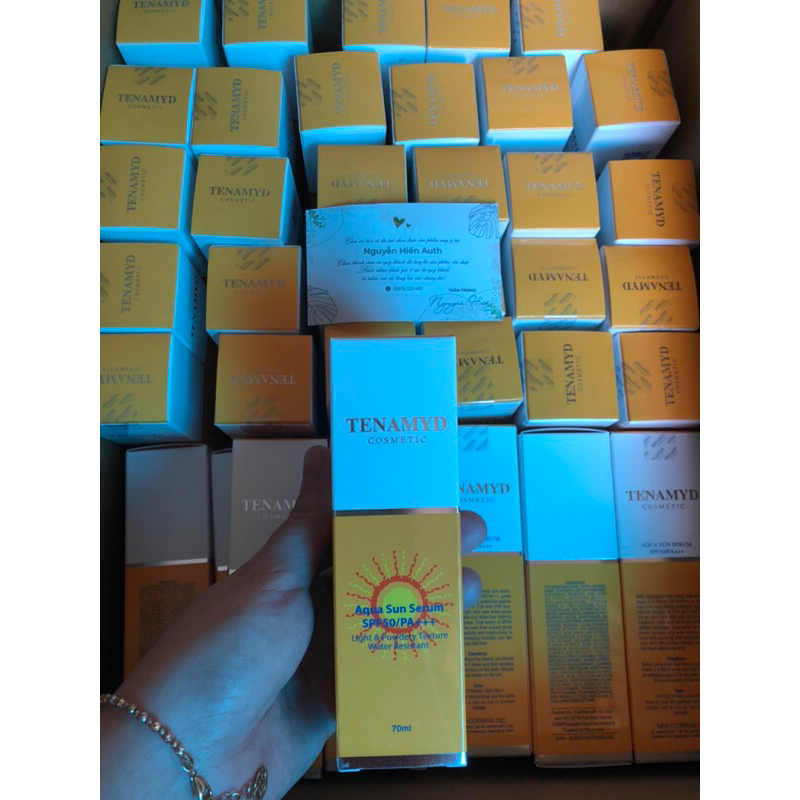 Huyết Thanh Chống Nắng Tenamyd Aqua Sun Serum SPF 50/PA Hàng chuẩn date mới