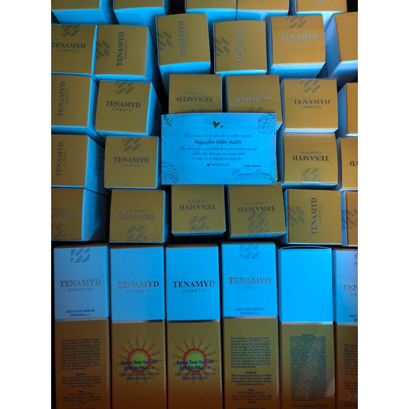Huyết Thanh Chống Nắng Tenamyd Aqua Sun Serum SPF 50/PA Hàng chuẩn date mới