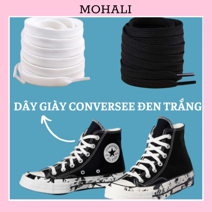 Dây giày dẹt Conversee 1970s, Xvessell, MLBB dẫm gót cổ thấp cổ cao đầy đủ chiều dài MRSOCKS PK014 [𝗕𝗮́𝗻 𝘁𝗵𝗲𝗼 𝗰𝗮̣̆𝗽]