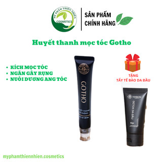 Lăn mọc tóc huyết thanh gỗ thông GOTHO Huyền Phi tóc mọc nhanh, dày chắc khỏe, phủ kín hói, giảm gãy rụng 30ml