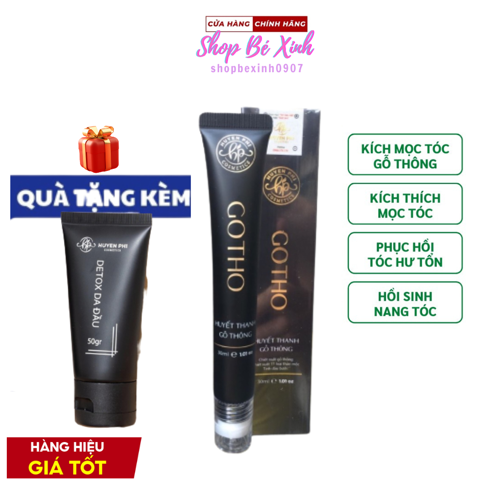 Huyết thanh mọc tóc GOTHO Huyền Phi giúp kích mọc tóc chắc khỏe giảm gãy rụng ngừa hói 30ml