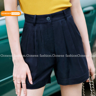 Quần short nữ gập gấu phong cách thời trang Hàn Quốc Goness