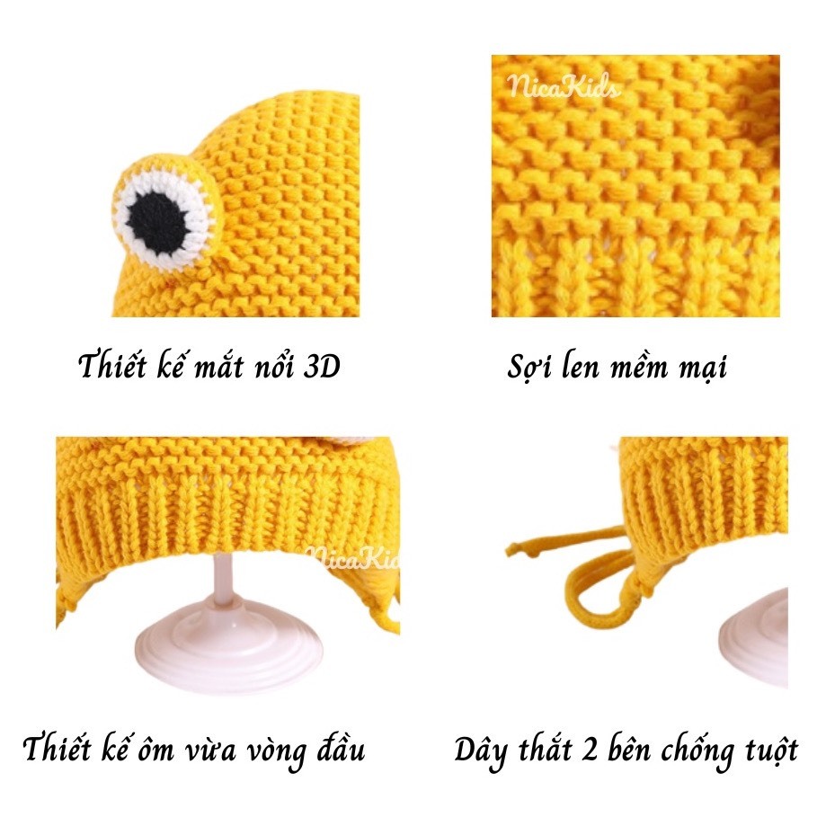 Nón/ mũ len Ếch đáng yêu cho bé - SP0408