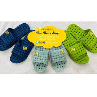 Dép lỗ mặt cười nhiều loại đi trong nhà/nhà tắm 3 màu 40-44