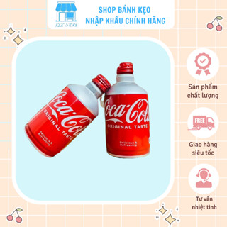  Thùng 24 Lon Nước ngọt coca cola Nhật chai nhôm nắp vặn 300ml KLK Store 