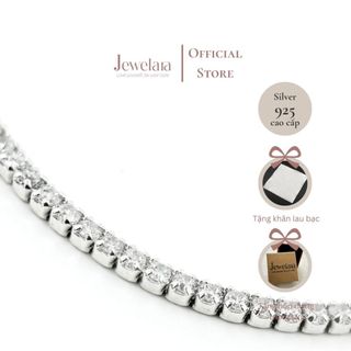 Lắc tay Bạc 925 Jewelara Đá lấp lánh xinh xắn