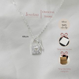 Dây chuyền Bạc 925 mặt ổ khóa và chìa khóa tình yêu
