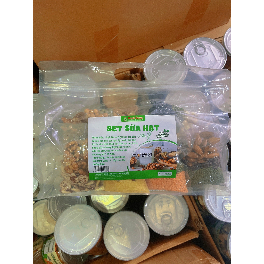 Set sữa hạt Organic mini mix sẵn 10 ngày