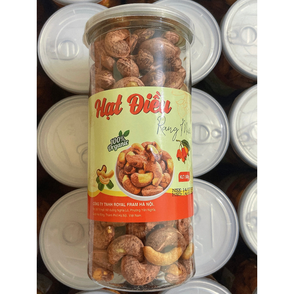 Hạt điều rang muối Organic Loại 1- 500gr