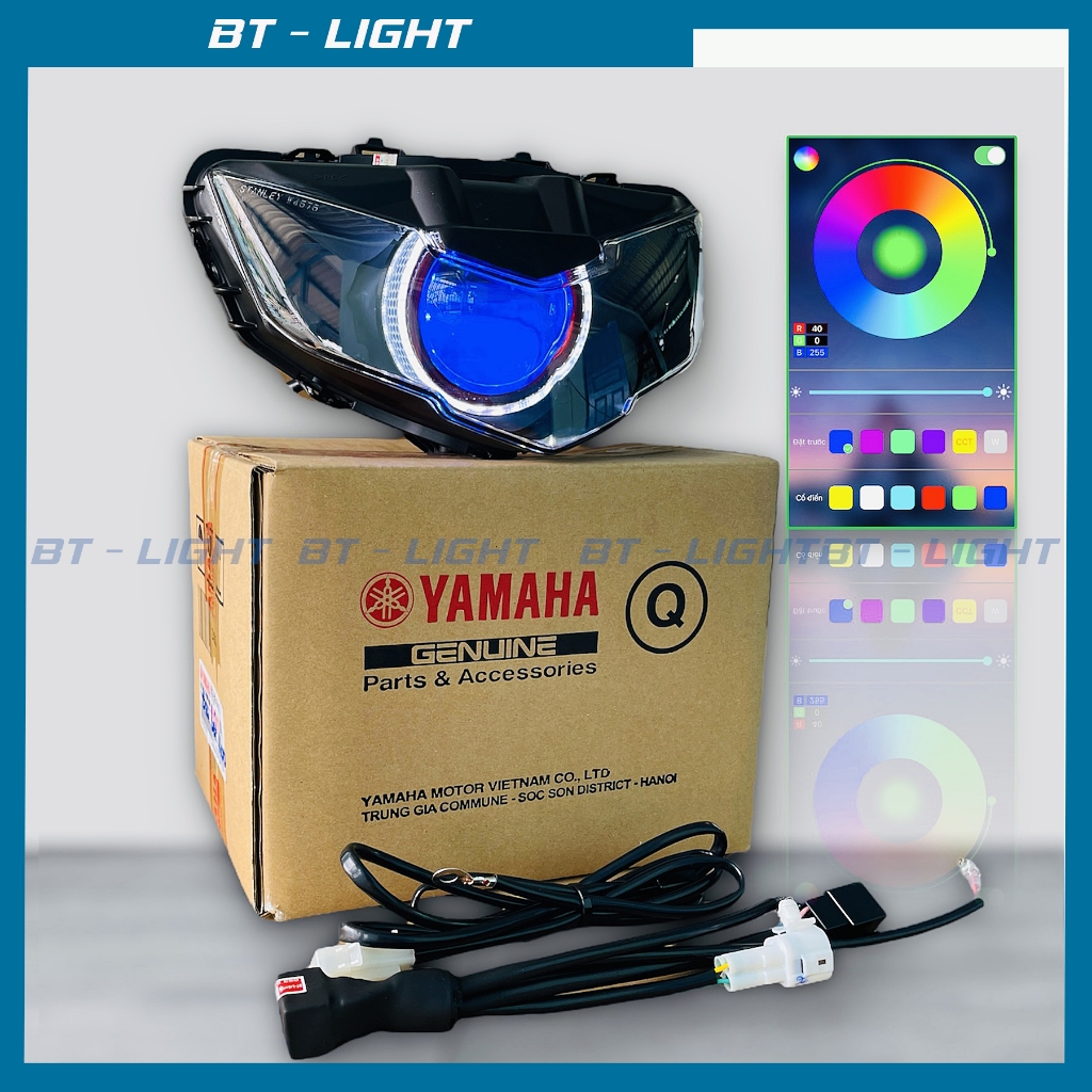 Bi cầu Led M10 Light lên sẵn cho Exciter 2019