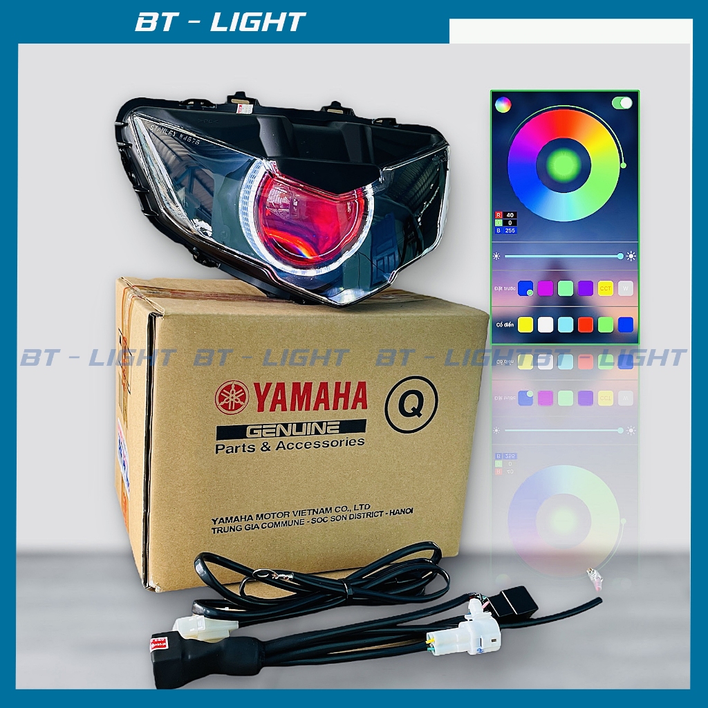 Bi cầu Led M10 Light lên sẵn cho Exciter 2019