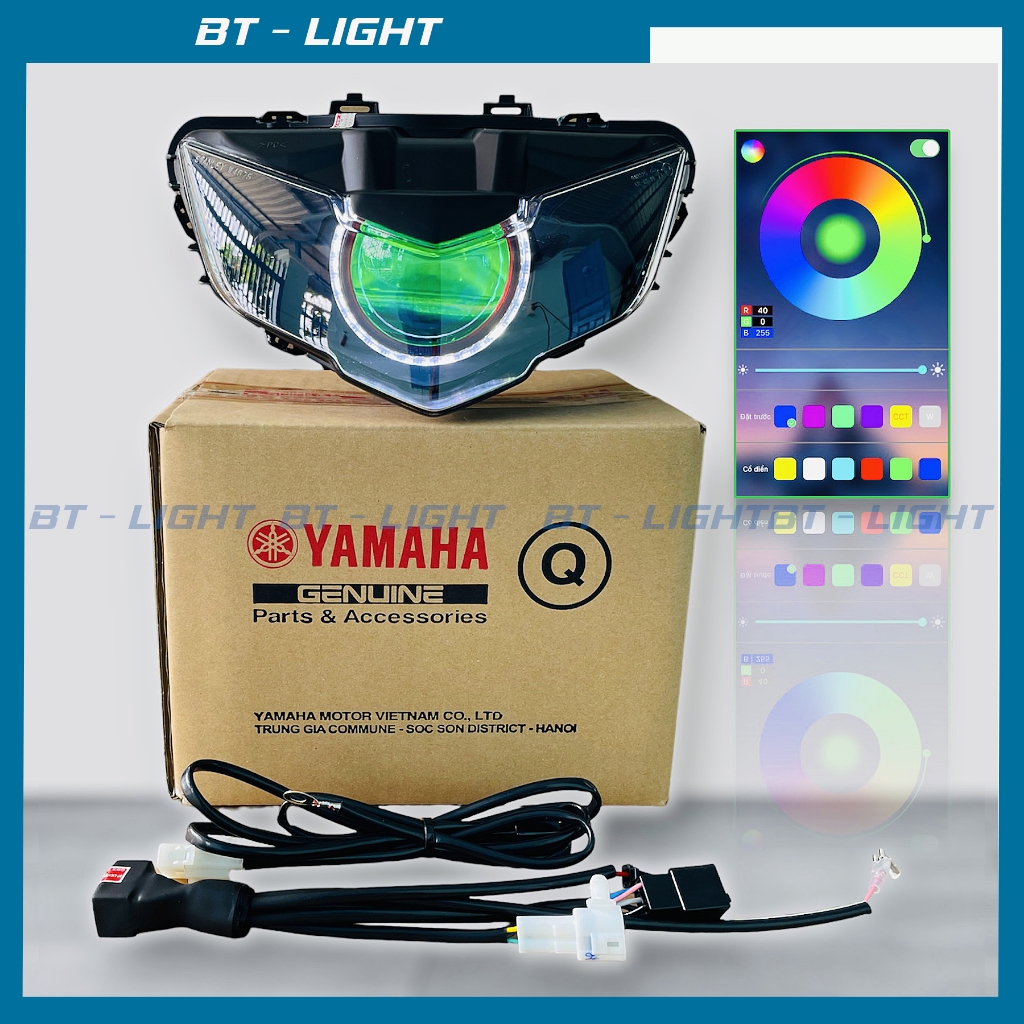 Bi cầu Led M10 Light lên sẵn cho Exciter 2019