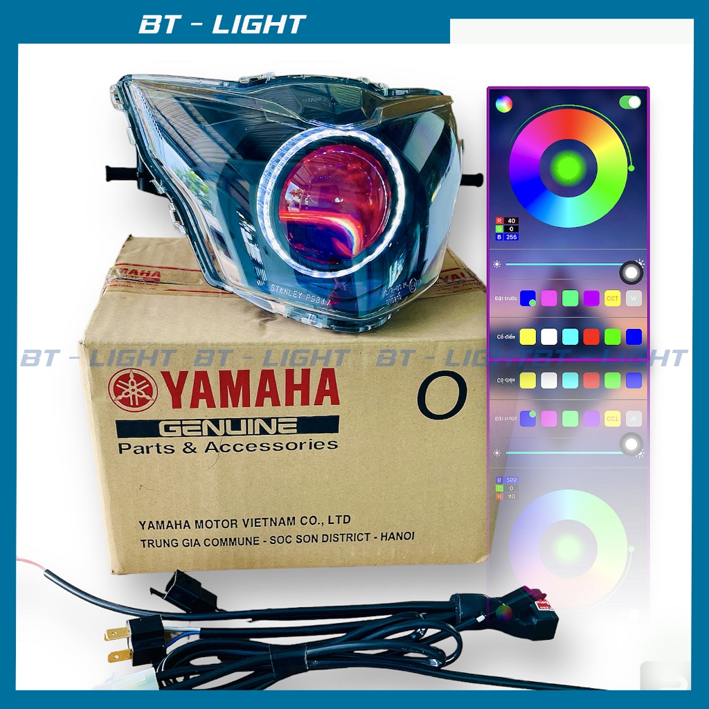 Bi Cầu M10 Light lên sẵn choá cho Exiter 135