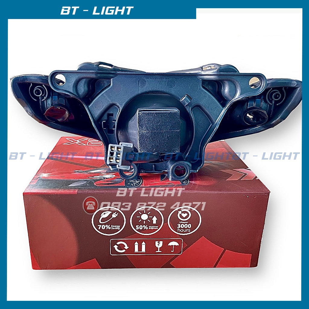 Full Bi Led M10 Light lên sẵn choá Sirius xăng cơ