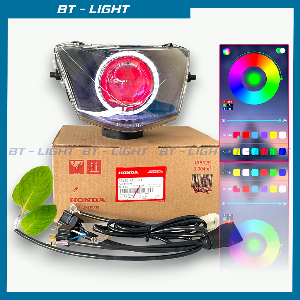 Bi Cầu Led M10 Light lên cho Wave A/S 100, Wave 110