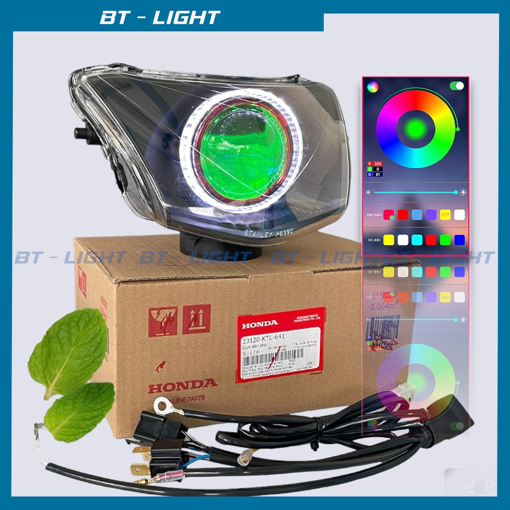 Bi Cầu Led M10 Light lên cho Wave A/S 100, Wave 110