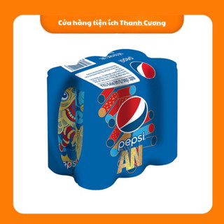 Lốc 6 Lon Nước Giải Khát Có Gas Pepsi 320ml