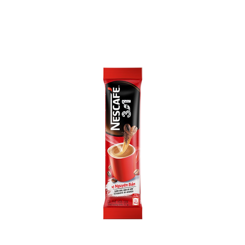 Cà phê hòa tan Nescafé 3in1 vị nguyên bản - công thức cải tiến